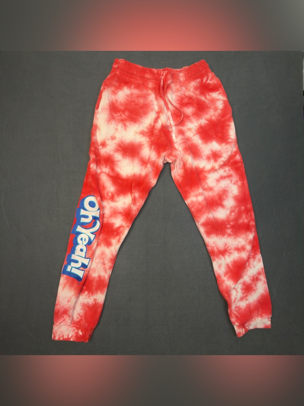 DGK x Kool-Aid Oh Yeah Tie Dye Sweatpants Joggers Red White Medium Collaboration